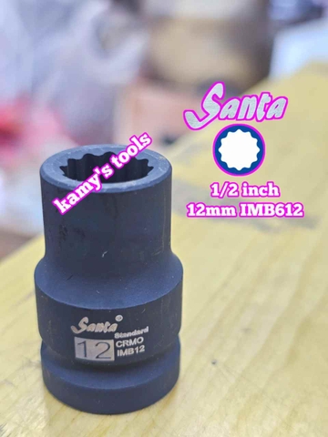 Đầu tuýp 1/2 inch 12 cạnh Santa 8mm 10mm 12mm 13mm 14mm IMB608 IMB610 IMB612 IMB613 IMB614
