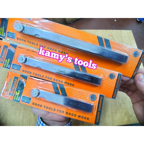 Thước Căn Lá, Thước Lá Căn Chỉnh Cò Xu Pắp Asaki Ak-0137 Ak-0139 Ak-0141 Ak-0142 Loại 17 Lá bán lẻ từng cây