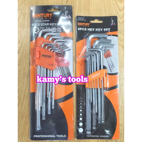 Bộ khóa lục giác bi và bông hoa thị century 9 cây chính hãng