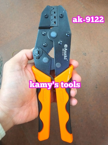 Kìm bấm cos ghim Asaki AK-9122 dài 9 inch 230mm 0.15-6mm2