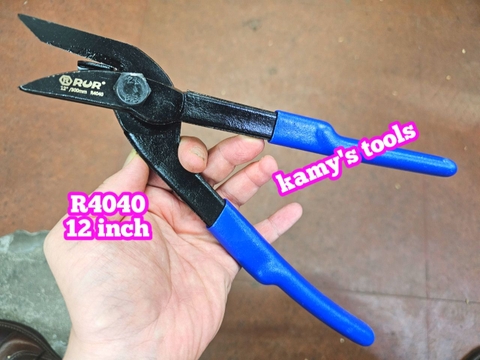 R4040 Kéo cắt đai sắt thép Rur 12 inch 300mm cắt đai sắt 20mm dày 1.2mm trở lại