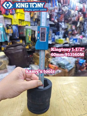 Đầu tuýp khẩu 60mm lỗ 1-1/2 inch (1.5 inch) 6 cạnh Kingtony 953560M