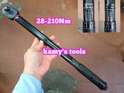 Cần siết lực chỉnh lực đen 1/2 inch 28-210Nm dài 465mm