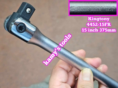 Cần tuýp siết đầu lắc léo cần mạnh 1/2 inch Kingtony dài 15 inch 375mm 4452-15FR