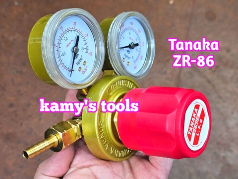 Đồng hồ gas đồng hồ gió đá thân thau Tanaka ZR-86 dùng cho cắt kim loại