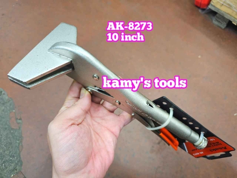 Kìm bấm chết hàn mỏ vịt dẹp Asaki 10 inch AK-8273 miệng rộng 100mm