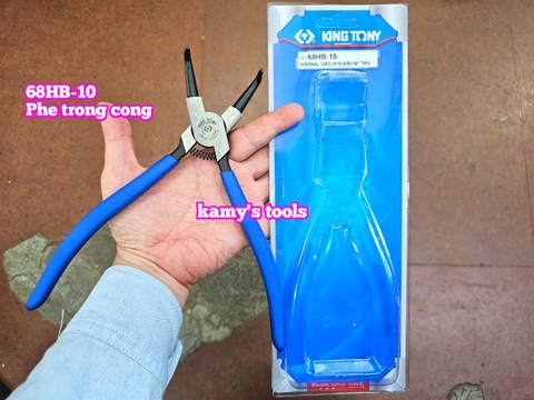 Kìm mở phe trong ngoài đầu cong 10 inch Kingtony 68HB-10 68SB-10