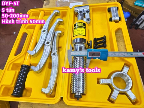Cảo thủy lực 5 tấn Wetools DYF-5 mở 50-250mm, vam thuỷ lực 2 chấu 3 chấu 5 tấn