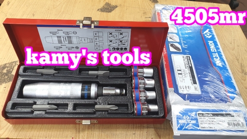 Bộ tua vít đóng tự động cao cấp kingtony model 4505mr 10 chi tiết, bộ tô vít đóng