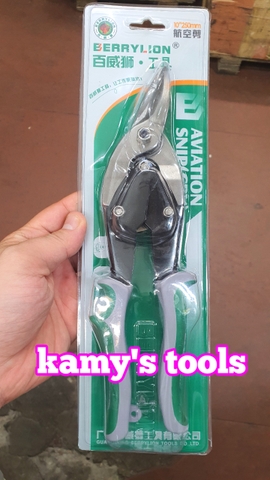 Kéo cắt tôn mũi thẳng trái phải Berrylion dài 250mm model 040304250 040306250 040305250