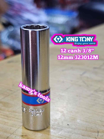 Đầu tuýp 3/8 inch 12 cạnh Kingtony 7mm 8mm 10mm 12mm 13mm 14mm 17mm 323007M 323008M 323010M 323012M 323013M 323014M 323017M