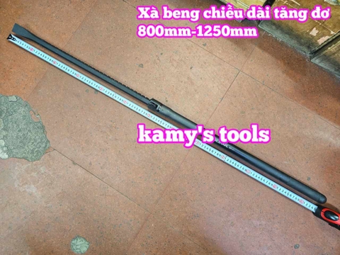 Xà beng thép đen đầu dẹp tăng đơ chiều dài 800mm-1250mm Gestar 883-201