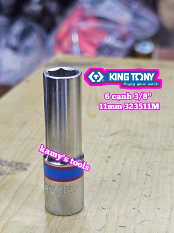 Đầu tuýp 3/8 inch 6 cạnh Kingtony 7mm 8mm 9mm 10mm 11mm 12mm 13mm 14mm 16mm 17mm 19mm 323507M 323508M 323509M 323510M 323511M 323512M 323513M 323514M 323516M 323517M 323519M