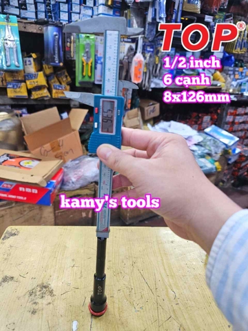 Đầu tuýp khẩu 1/2 inch dài 126mm Top 8mm 8x126mm LU-DT126-08