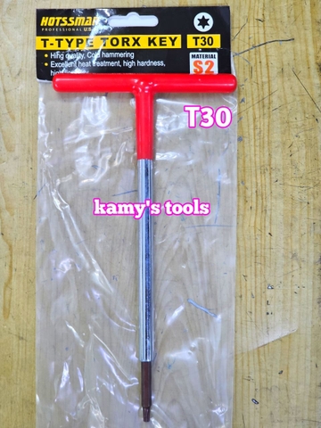 Lục giác bông sao hoa thị cán chữ T Hotssman thép S2 T10 T15 T20 T25 T27 T30 dài 230mm