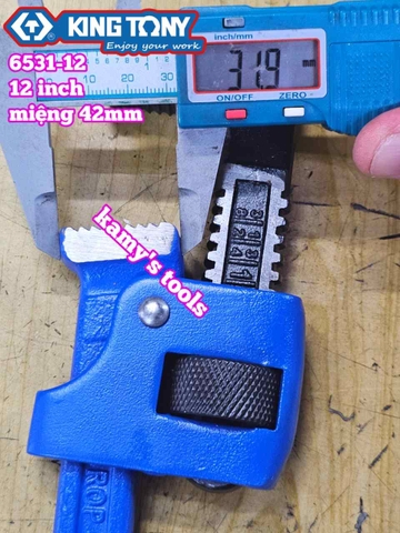 Mỏ lết răng Kingtony 12 inch 300mm 6531-12 mở miệng 42mm