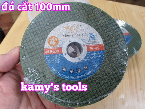 Đá cắt sắt inox 100mm Money Shark loại 1 hộp 50 viên