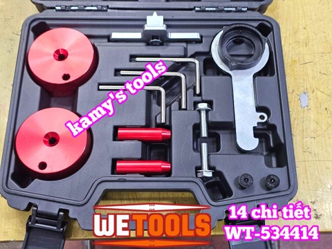 Bộ dụng cụ cân cam dưỡng đặt cam xe Ford Ranger Everest Bi Turbo 2.0 TDCi EcoBlue Transit Wetools 14 chi tiết WT-534414