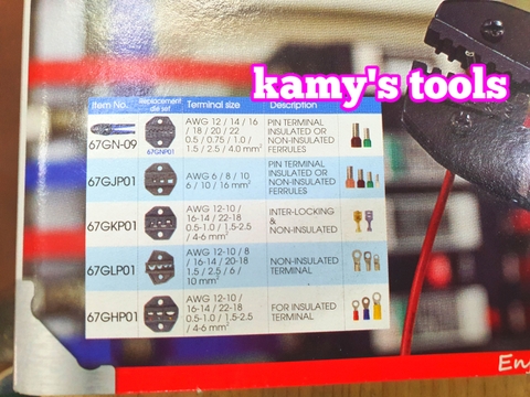 Bộ kìm bấm cos 5 cây Kingtony 67G0005