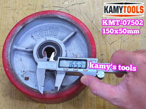 Bánh xe PU mâm gang 150mm 150x50mm Kamytools KMT-07502