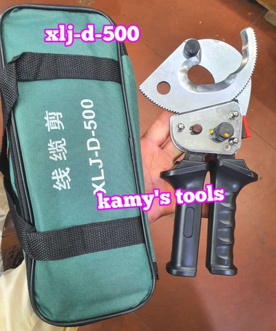 Kìm cắt cáp nhông XLJ-D-500 cắt đồng nhôm 500mm2 40mm cán kéo dài