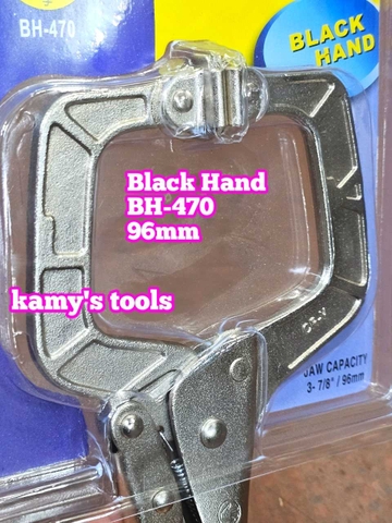 Kìm bấm chết miệng chữ C gật gù Black Hand BH-470 và BH-465 dài 11 inch 275mm mở miệng 96mm