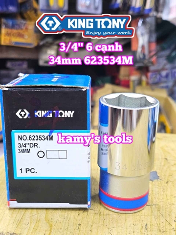 Đầu tuýp 3/4 inch 6 cạnh trắng 33mm 34mm 36mm 38mm 41mm 623533M 623534M 623536M 623538M 623541M