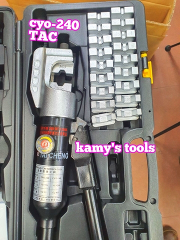 CYO-240 Kìm ép cos thủy lực Tai Cheng TAC ép lục giác 10 tấn 16-240mm2