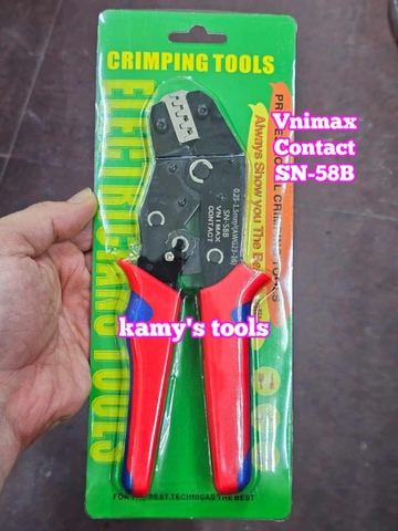 Kìm bấm cos 2 tầng Vnimax Contact SN-58B dùng cho đầu cos Dupont 2.54/2.8/3.96/4.8/6.3 tiết diện 0.25-1.5mm2