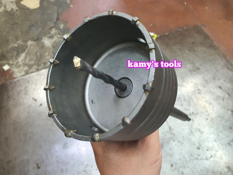 Mũi khoan khoét lỗ tường rút lõi bê tông 65mm 70mm 75mm 80mm 85mm 90mm 95mm 100mm dài 200mm 350mm (hộp đỏ)