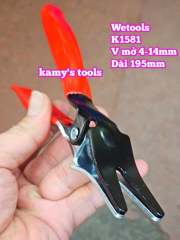 Kìm tách ống tháo mở ống dẫn dầu nhiên liệu chân không xe ô tô 4mm-14mm Wetools K1581 dài 195mm