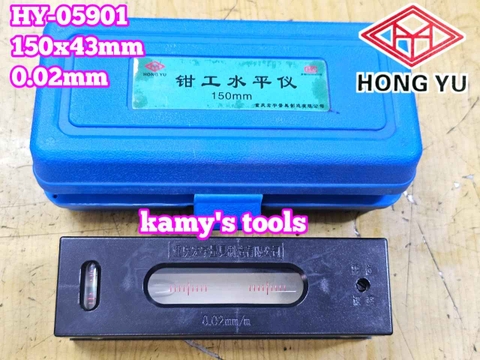 Thước thủy Livo Nivo dẹp hình chữ nhật cân máy 150mm x 0.02mm HongYu HY-05901