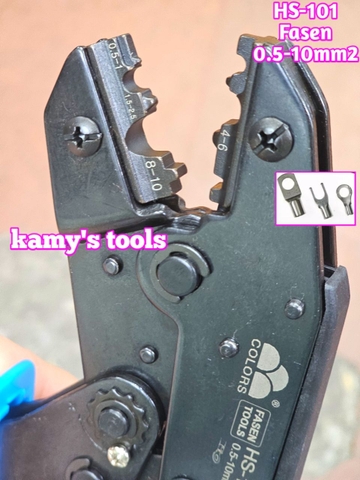 Kìm bấm cos Fasen HS-101 dài 9 inch 220mm 1.5-10mm2