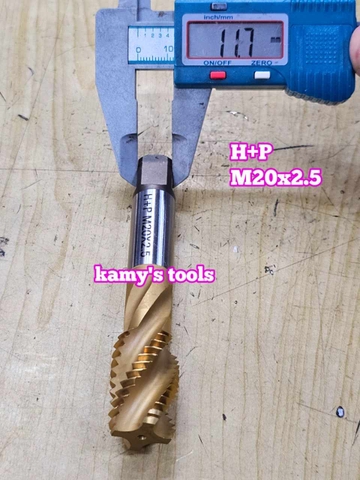 Mũi taro xoắn vàng HSS H+P M20x2.5 dài 105mm HPTT-2025