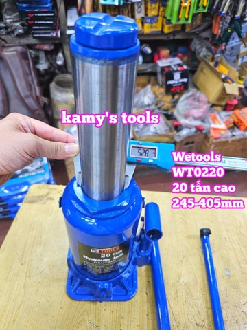 Kích con đội thuỷ lực 20 tấn cao Wetools WT0220 245mm-468mm