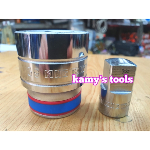 Bộ Đầu Tuýp, Khẩu 39mm Lỗ 3/4 Kingtony Mở Nồi Xe Ga Và Đầu Chuyển Chính Hãng