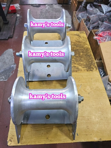 Con lăn kéo cáp điện loại 3 con thẳng hàng hàng nhập khẩu loại dày cao cấp con lăn nhôm kamytools