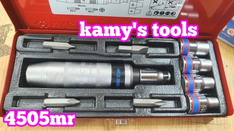 Bộ tua vít đóng tự động cao cấp kingtony model 4505mr 10 chi tiết, bộ tô vít đóng