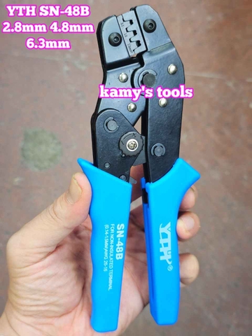 Kìm bấm cos YTH SN-48B tiết diện 0.14-1.5mm2 bấm cos trần 2.8mm 4.8mm 6.3mm dài 190mm