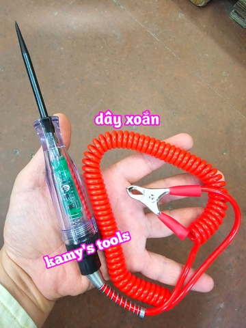 3-48V Bút thử điện kiểm tra mạch điện một chiều DC chuẩn đoán bình ắc quy xe máy ô tô kamytools
