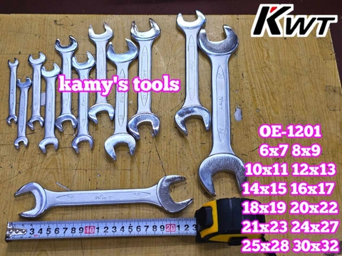 Bộ cờ lê 2 đầu miệng KWT OE-1201 KWT-12 12 chi tiết 6x7-30x32mm