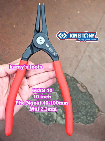 Kìm mở phe Cong trong ngoài 10 inch Kingtony 66HS-10 66SS-10 mở phe 40-100mm