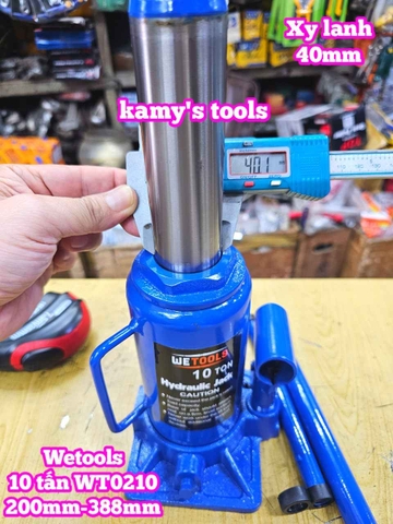 Kích con đội thuỷ lực 10 tấn Wetools WT0210 200mm-388mm