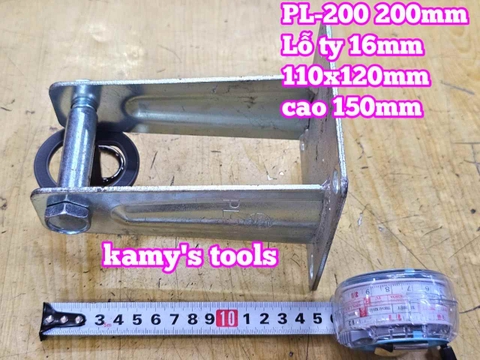 Đế càng cố định và xoay dùng cho bánh xe 200mm PL-200 Kamytools