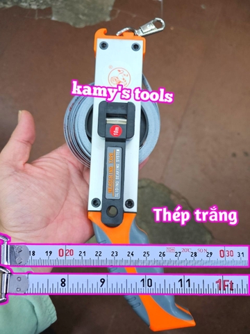 Thước đo dầu 5 mét 10 mét 15 mét 20 mét 30 mét thép trắng Lion