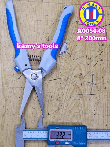 Kéo cắt tỉa cành đa năng mũi nhọn C-mart 8 inch 200mm A0054-08