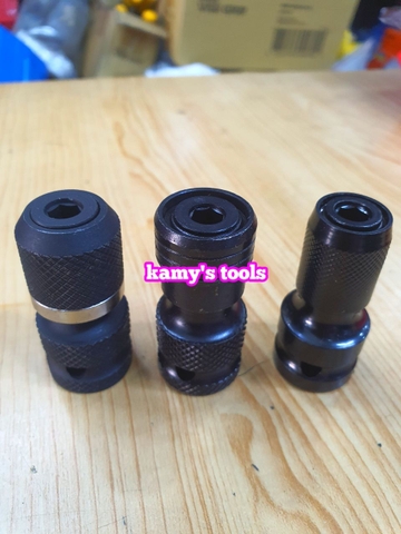 Đầu chuyển bulong bu lông khẩu 1/2 inch sang bắn vít chuôi lục giác 6.35mm dài 50mm loại 1 2 3