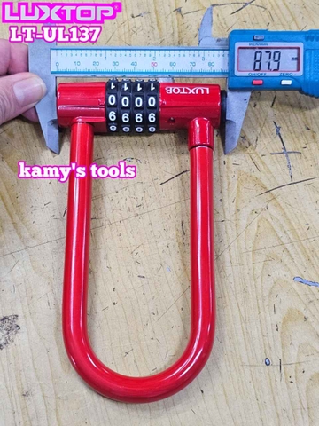 Ổ khóa số mật mã chữ U 4 chữ số Luxtop LT-UL137 càng dài 127mm