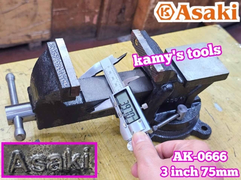 Ê tô bàn nguội xoay Asaki ngàm 75mm 3 inch AK-0666