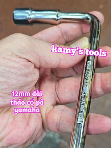 Dụng cụ cần điếu mở cổ pô xe gắn máy yamaha 12mm Hotssman